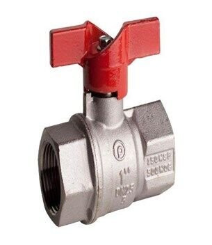 Pettinaroli ball valve fxf 1 1/4 red