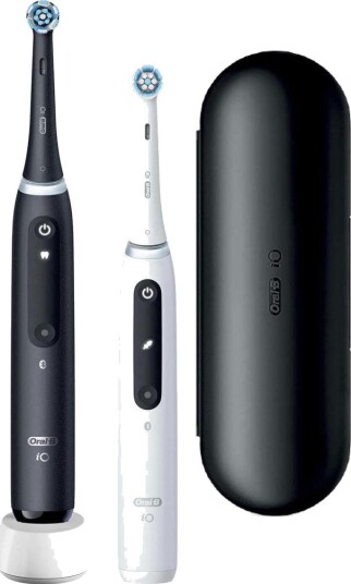 Oral-B iO 5 Duo Elektrisk Tannbørste - Svart, Hvit