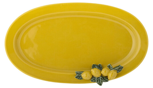 Bloomingville Limone serveringsfat 36x21x5 cm gul Bloomingville Limone serveringsfat 36x21x5 cm gul