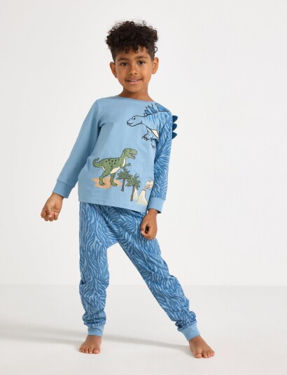 Lindex Pyjama Set Blue 122/128