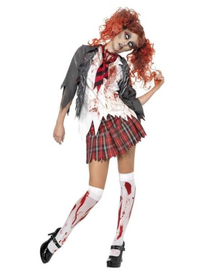 High School zombie skolepike kostyme