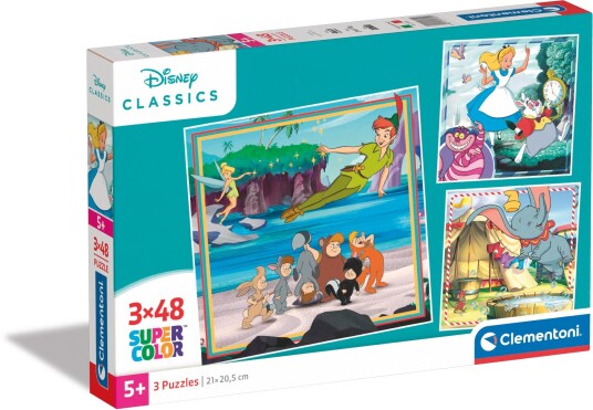 Clementoni Disney Classics Puslespill 3x48 Brikker