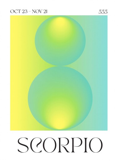 Plakat Skorpionens Stjernetegn Kunst