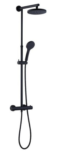 Adora Infigo L Dusjsett Ø 200 mm, 150 c/c, sort Adora Infigo L Dusjsett Ø 200 mm, 150 c/c, sort