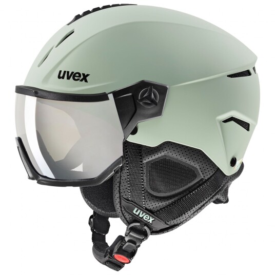 Uvex Instinct Visor Skihjelm med Visir Oxid Green Matt 54-56 cm