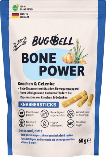 Bugbell Snackpinner Bone Power 60 G Bugbell Snackpinner Bone Power 60 G