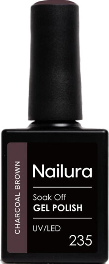 Nailura Gel Polish 10 ml 235 Charcoal Brown