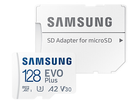 Samsung EVO Plus microSD/SD-card - 130/130MB - 128GB