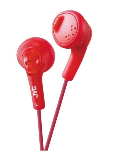 JVC In Ear Gumy Headphones. Rød JVC In Ear Gumy Headphones. Rød