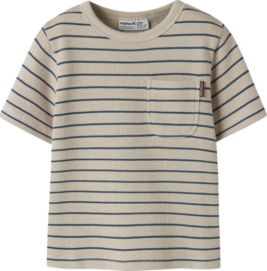 Name It T skjorte NmmHakan Chateau Gray Name It 1½ år (86) T skjorte Beige Blå