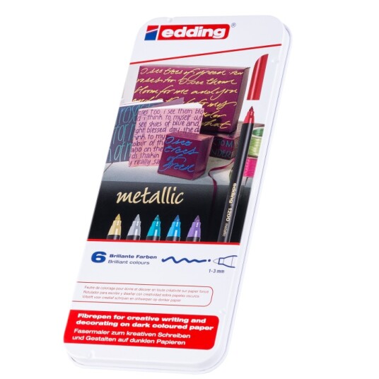 Edding 1200 Metallic Colour Pen Edding 1200 Metallic Colour Pen