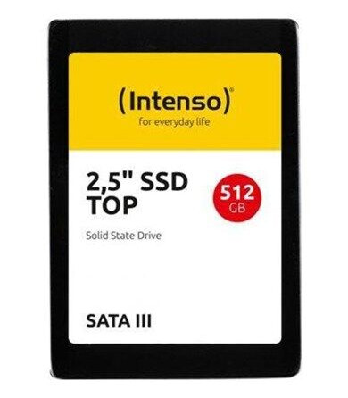 Intenso 512GB SSD SATA III 2.5" Solid State Drive med Høy Lesehastighet