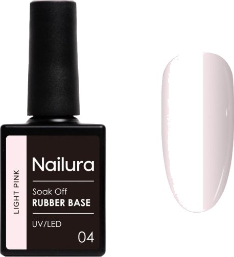 Nailura Rubber Base 4 – Lysrosa – 10 ml Nailura Rubber Base 4 – Lysrosa – 10 ml