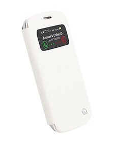 Krusell Malmö Flipcover View - Beskyttende Deksel For Mobiltelefon - Hvit - For Samsung Galaxy S4 Mini