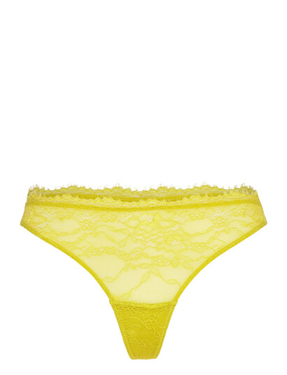 Understatement Underwear Lace Thong Yellow XXL