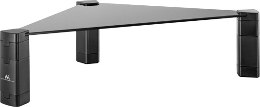 Maclean MC-935 PC-stativ Ergonomisk Herdet Glass Justerbar Høyde 20 kg