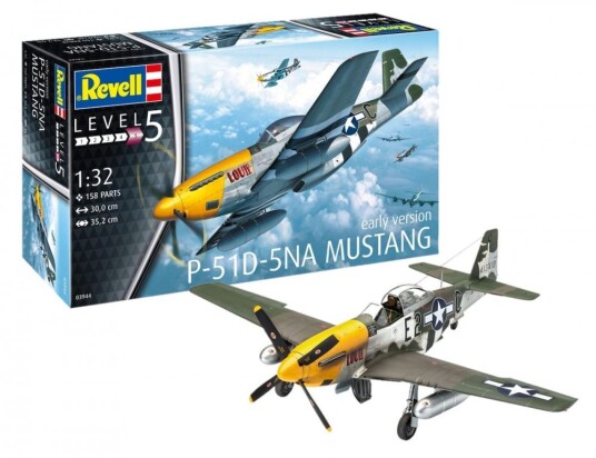 Revell P-51D-5NA Mustang 1/32 Modellfly Byggesett