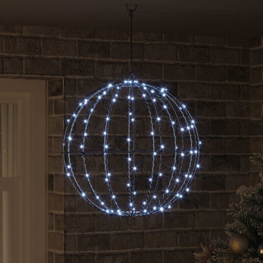  Kule med 160 LED Kaldhvit 50 cm Metall