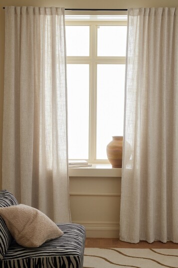 Ellos Home Gardin med multibånd Olinda 2 pakning Hvit