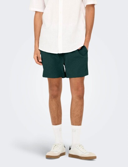 ONLY & SONS Onsted Life Solid Seersucker Swim Noos   Green   M
