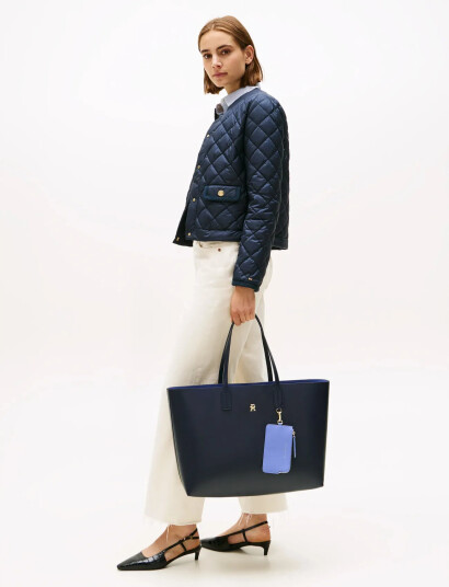 Tommy Hilfiger Th Icon Tote - Navy - ONE SIZE Tommy Hilfiger Th Icon Tote - Navy - ONE SIZE
