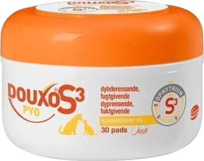Douxo S3 Pyo Pads Til Hund Og Katt 30 Stk Douxo S3 Pyo Pads Til Hund Og Katt 30 Stk