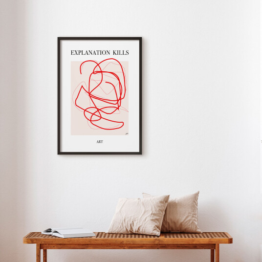 Explanation kills art av Justesen Plakater
