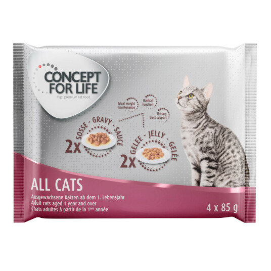 Concept For Life Prøvepakke 4 X 85 G All Cats