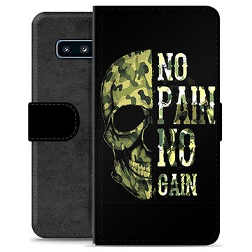 Samsung Galaxy S10+ Premium Lommebok-deksel No Pain, No Gain