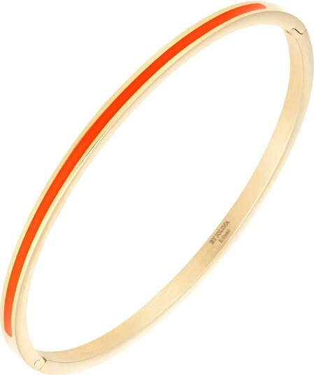 By Jolima Poppy Mini Bangle   Orange   ONE SIZE 6 cm