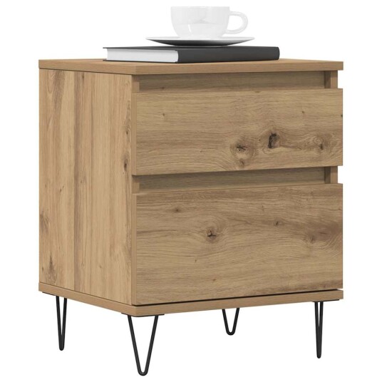  Nattbord 2 stk artisan eik 40x35x50 cm konstruert tre 8721158557353