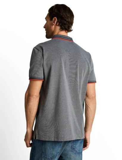 Tom Tailor Printed Polo Grey S