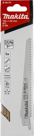 Makita B-05175 Bajonettsagblad for treverk - 5 stk