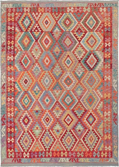 Orientalsk Teppe Vegi Kelim Hand Woven 200 x 286 cm Størrelse: 200 x 286 cm
