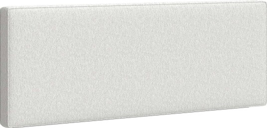 Veggmontert hodegavl kremfarget stoff 160 x 60 cm