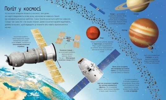BIG BOOK OF ROCKETS AND SPACECRAFT Ukrainian language