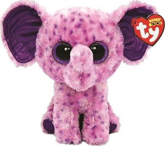 Ty Beanie Boos Kosedyr 15 cm Eva Den Lilla Elefanten