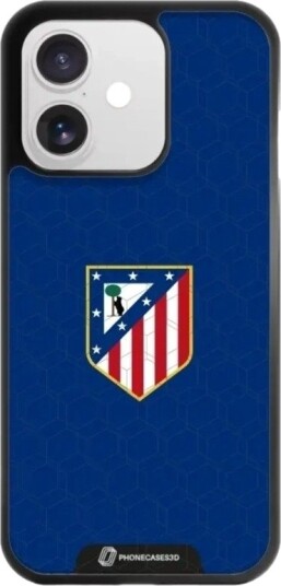 Phonecases3D iPhone 17 Atlético de Madrid 3D mobildeksel, svart