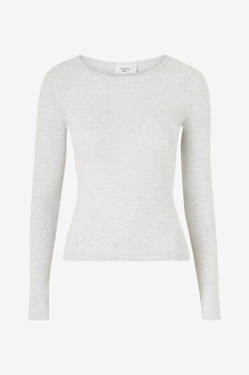 Gina Tricot Topp Basic Long Sleeve Top Grå