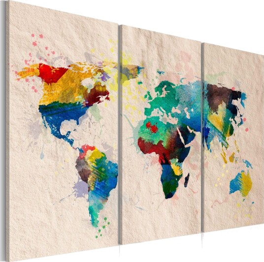 Bilde En Verden Av Farger Triptyk 60x40 Artgeist sp. z o. o.