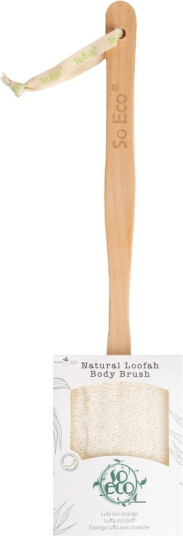 So Eco Flat Loofah Wooden Handle So Eco Flat Loofah Wooden Handle