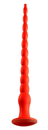 Stretch Worm Long Dildo Red 55cm