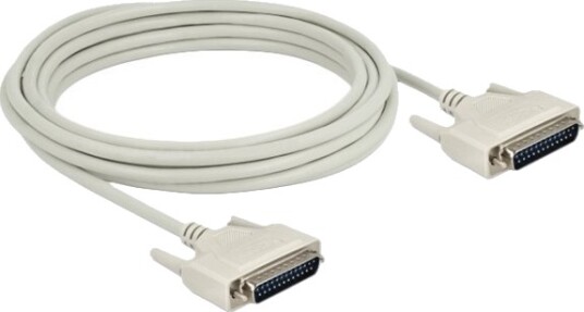Delock Seriell Kabel Db 25 Hann Til Db 25 Hann 5 M Tommelskruer Beige