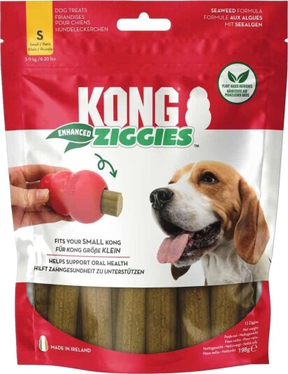 KONG Ziggies Enhanced S 198G Tilleggsfôr for Hund med Tannhelse KONG Ziggies Enhanced S 198G Tilleggsfôr for Hund med Tannhelse