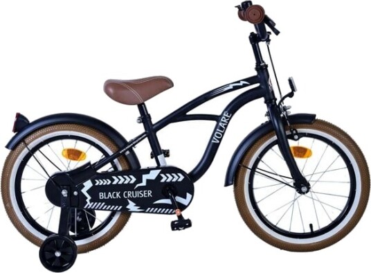 Volare Cruiser Barnesykkel 16" Med Håndbrems Og Pedalbrems Svart