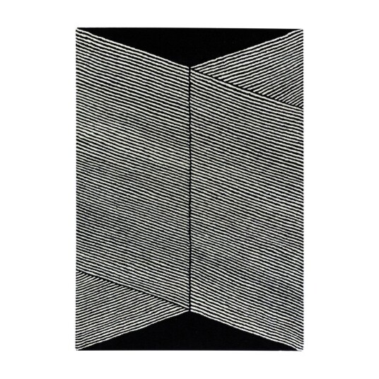 NJRD Rectangles ullteppe svart 170x240 cm NJRD Rectangles ullteppe svart 170x240 cm
