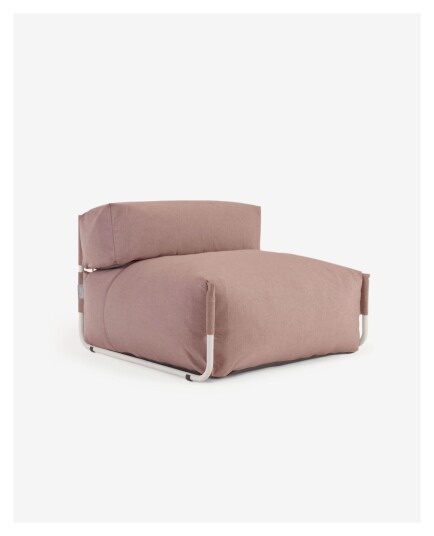 Kave Home Square Loungestol, Hvit alu/Terracotta 1069459-22-60 1696297-02-0