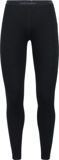 Icebreaker Women's Merino 260 Tech Thermal Leggings XL, Black