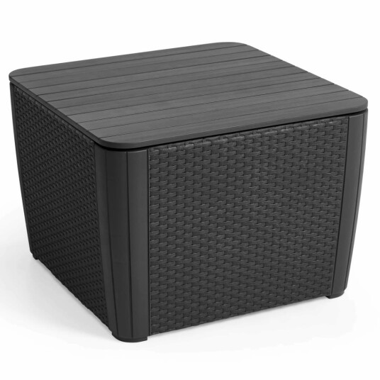 Allibert Hagesidebord Luzon+ grafitt 241664