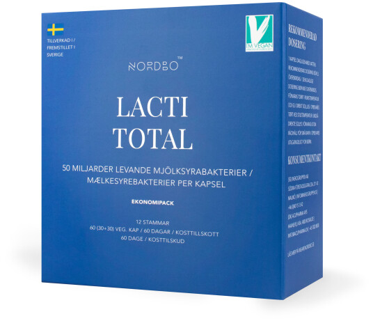 Nordbo Lactitotal 50 Mia. 60 Kapslar Nordbo Lactitotal 50 Mia. 60 Kapslar